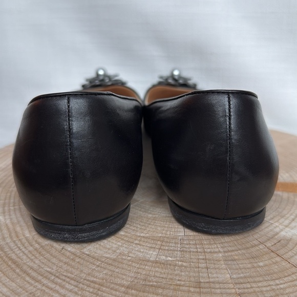 Authentic CHANEL Camellia Ballet Flats | Size 40 | Luxury Leather/Satin - Picture 8 of 13